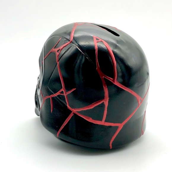 Custom Kylo Ren Helmet Kintsugi Ceramic Bank Star Wars The Rise Of Skywalker - Picture 5 of 17